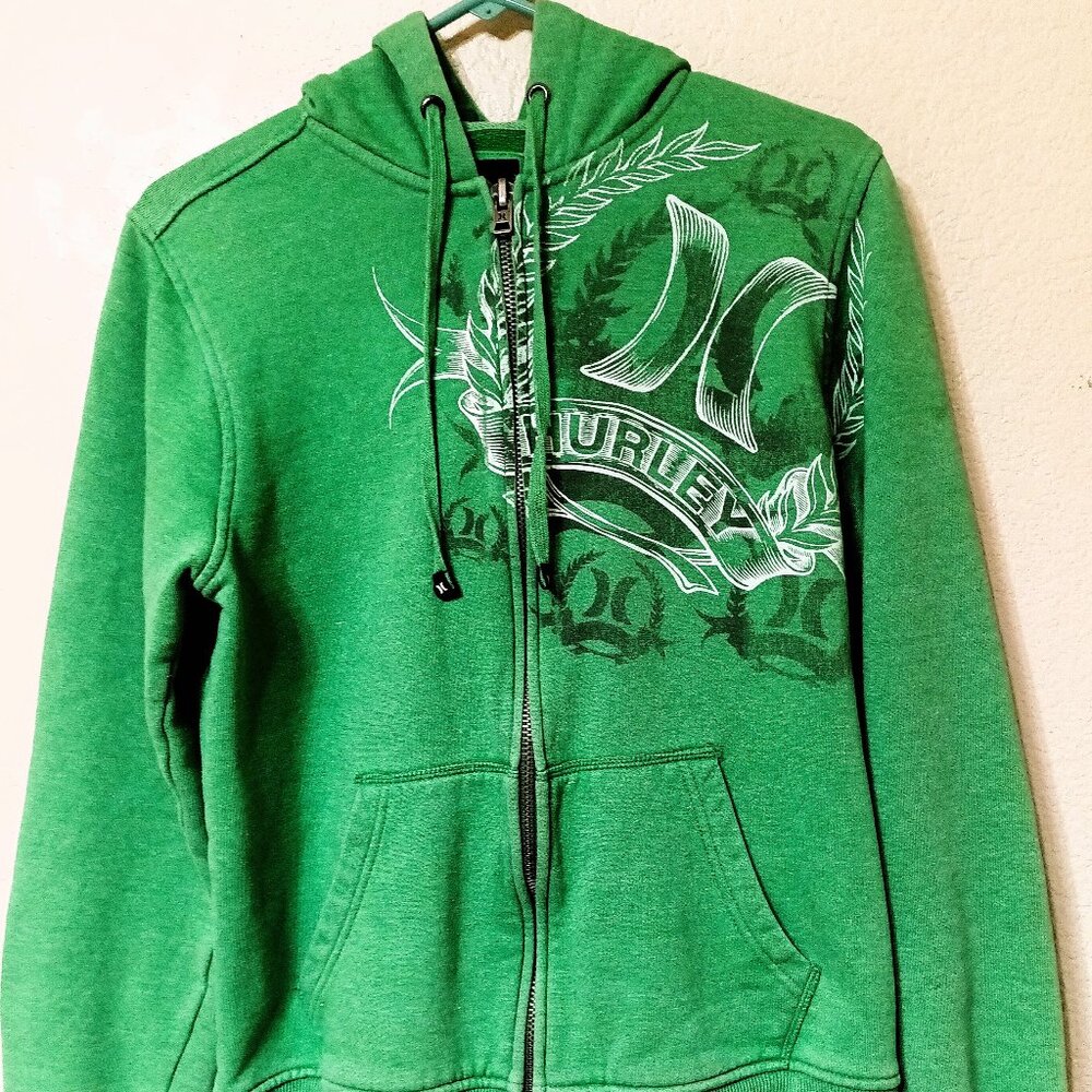 Vintage Women's Hurley Hoodie, full zip